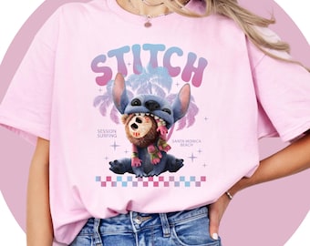 Lilo And Stitch Shirt | Angel Shirt | Stitch Birthday Tshirt | Lilo Child Tshirt | Disney Cartoon Shirt Unisex Adult Kids | Disney theme