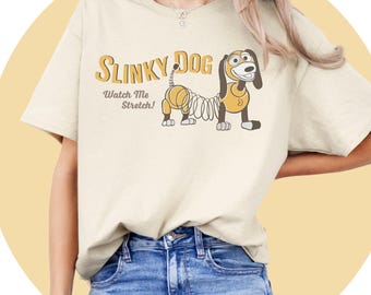 Camiseta Disney Slinky / Camiseta Toy Story / Camiseta de la familia Paris / Regalos para él / Taza Png / Camiseta gráfica / Disney Magical / Camiseta Camiseta S