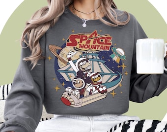 Space Mountain TShirt | Retro Disney Shirt | Disney SweatShirt | Matching Disney | Mickey Head Disney Lion Hoodie