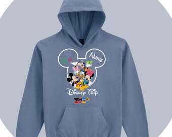 Disney Trip Hoodie Free Personalisation | Disney Hoodie 2025 | Disneyland Hoodie | Disney Family Hoodie| Disney Trip Hoodie
