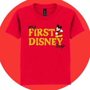 My First Disney Trip Toddler Shirt - Custom Disney Shirts - Family Matching T-Shirts - Disney Trip 2025