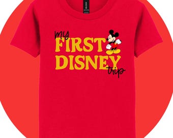 My First Disney Trip Toddler Shirt - Custom Disney Shirts - Family Matching T-Shirts - Disney Trip 2025