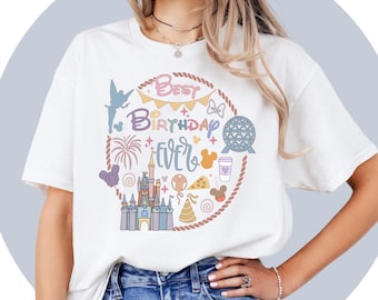 Maglietta Minnie / Maglietta di compleanno Minnie Mouse / Maglietta per bambini Minnie / Maglietta dei cartoni animati Disney Unisex per adulti e bambini / Festa a tema Disney