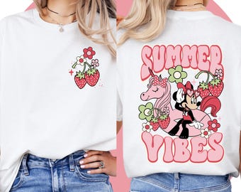 Minnie Summer Shirt | Disney Magical | Disney Gift Idea | Disney Trip Shirt | Shirt Sweatshirt Hoodie | Graphic Tee | Short Sleeve |