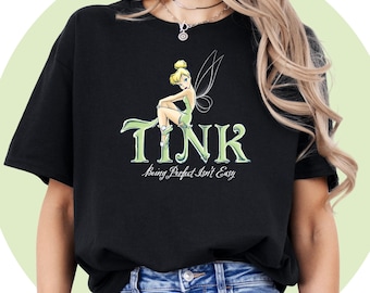 T-shirt fée clochette, t-shirt princesse Disney, chemise de vacances pour fille, vêtements Magic Kingdom, idée cadeau fée clochette