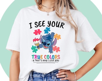 Maglietta Disney Stitch / Felpa Disney / Maglietta da spiaggia Stitch / Vacanze Disney / Vestiti Lilo e Stitch