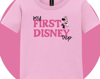My First Disney Trip Toddler Shirt - Custom Disney Shirts - Family Matching T-Shirts - Disney Trip 2025