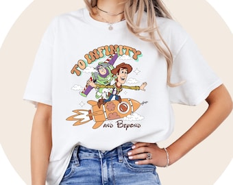 Koszulka Disney Toy Story, Koszulka Pixar, Disney Woody Jessie Buzz Lightyear, Koszulka Disneyland Family Vacation, Koszulka To infinity and beyond