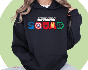 Camiseta de superhéroe - Camiseta a juego de Disney - Sudadera para vacaciones familiares - Regalo perfecto para fanáticos de Disney