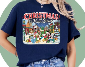 Disney Christmas Shirt, Custom Family Matching Tee, Mickey Holiday Apparel, Christmas Gift for Kids & Adults