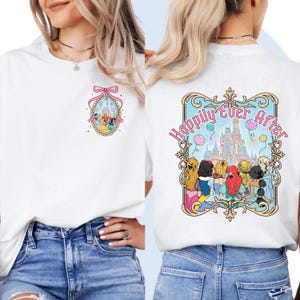 ディズニープリンセスTシャツ、かわいいアリエルTシャツ、シンデレラシャツ、ディズニー女子旅衣装、プリンセスバケーションウェア