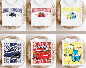 Disney Cars T-Shirt, Lightning McQueen Kids Tee, Mater Pixar Shirt, Custom Disney Apparel for Family Fun