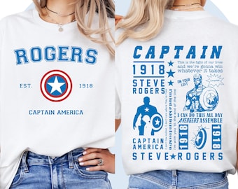 Captain America Shirt, Marvel Superhero Tee, Steve Rogers Gift, Vintage Style, Unisex Apparel for Fans