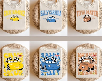 Disney Cars T-Shirt, Lightning McQueen Kids Tee, Mater Pixar Shirt, Custom Disney Apparel for Family Fun