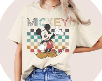 Mickey Retro T-Shirt | Disneyland Shirt | Mickey  Birthday Tshirt | Shirt Sweatshirt Hoodie | Mickey Birthday Party