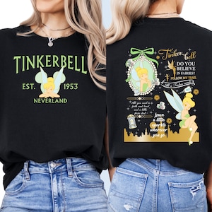 Tinkerbell Shirt, Disney Prinzessinnen T-Shirt, Familie Shirt, magisches Urlaubskleid, süßes Tinkerbell Geschenk