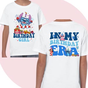 Lilo And Stitch Shirt | Stitch Birthday Tshirt | Lilo Child Tshirt | Disney Cartoon Shirt Unisex Adult Kids | Disney theme party