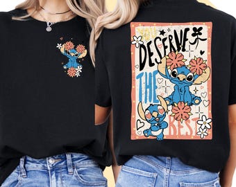 Lilo und Stitch Shirt | Stich-T-Shirt | Lilo Kind T-Shirt | Disney T-Shirt Unisex Erwachsene Kinder | Disney Mottoparty