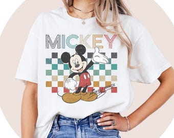 Mickey Retro T-Shirt | Disneyland Shirt | Mickey  Birthday Tshirt | Shirt Sweatshirt Hoodie | Mickey Birthday Party