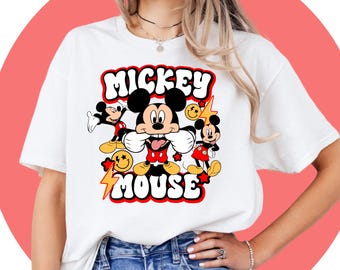Disney Mickey-shirt | Disney Magisch | Disney-cadeau-idee | Disney Trip-shirt | Overhemdsweatshirt met capuchon | T-shirt met grafische print | Korte mouw |