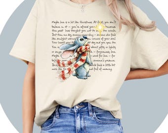 Camiseta navideña de Stitch de Disney, camiseta navideña cómoda, regalo navideño familiar, linda camiseta de Disney para niños