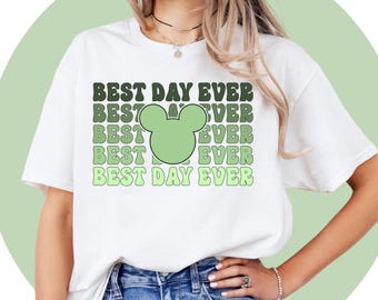 Camiseta de Disney, regalo bonito para mujer, camiseta de Disney de moda, camiseta de Mickey Mouse, camiseta de vacaciones familiares