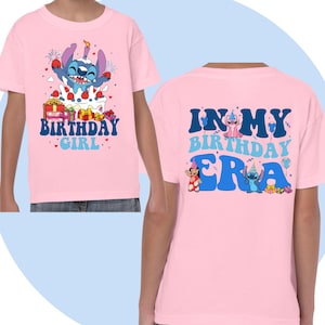 Lilo And Stitch Shirt | Stitch Birthday Tshirt | Lilo Child Tshirt | Disney Cartoon Shirt Unisex Adult Kids | Disney theme party