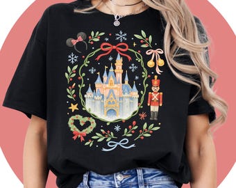 Disney Christmas Shirt, Custom Family Matching Tee, Mickey Holiday Apparel, Christmas Gift for Kids & Adults