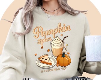 Pumpkin Sweatshirt | Halloween Sweatshirt | Fall Embroidered Crewneck | Autumn Sweatshirt | Autumn Jumper | Autumn Shirt | Fall Sweatshirt