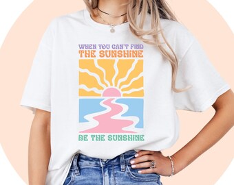 Sonnenschein Damen Tshirt | Niedliches Damen T-Shirt | Frauen T-Shirt | Niedliches T-Shirt | T-Shirt für Frauen