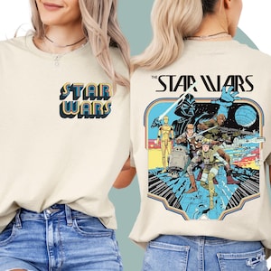Retro Star Wars Shirt | Retro Disney Shirt | Disney SweatShirt | Matching Disney | Mickey Head Disney Lion Shirt