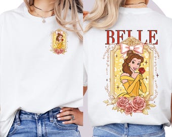 Disney Prinzessin T-shirt, Magische Belle T-Shirt, Disney Familienurlaub Shirt, Prinzessin Charakter Outfit, Mädchen Reise