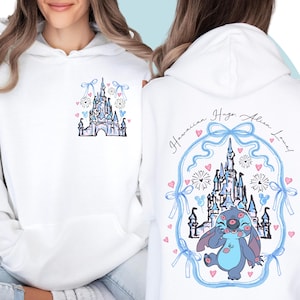 Chemise Lilo And Stitch | T-shirt d'anniversaire brodé | T-shirt enfant Lilo | T-shirt Disney Cartoon Mixte Adulte Enfants | Soirée à thème Disney