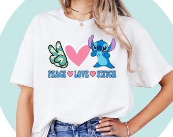 Lilo und Stitch Shirt | Engel-Shirt | Stich Geburtstag Tshirt | Lilo Kind T-Shirt | Disney T-Shirt Unisex Erwachsene Kinder | Disney-Thema
