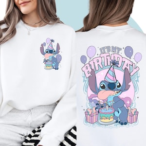 Lilo And Stitch Shirt | Stitch Birthday Tshirt | Lilo Child Tshirt | Disney Cartoon Shirt Unisex Adult Kids | Disney theme party