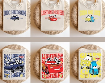 Disney Cars T-Shirt, Lightning McQueen Kids Tee, Mater Pixar Shirt, Custom Disney Apparel for Family Fun