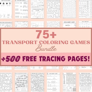 Transport Coloring, Pretend Play, Preschool Printable, Busy Book,Kindergarten Printable, Toddler Activity, Preschool Activity,PreK Printable