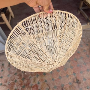 Wall decor lighting in raffia , raffia wall light , raffia sconce