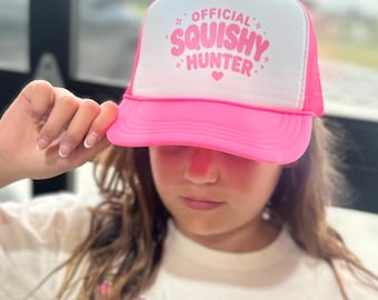 Official Squishy Hunter Hat for Kids, Custom Hats for Girls, Youth Otto Hats, Squish Squad, Christmas Gifts for Kids, Squishy Enthusiast