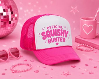 Official Squishy Hunter Hat for Kids, Custom Hats for Girls, Youth Otto Hats, Squish Squad, Gifts for Kids, Squishy Enthusiast, Squishy Gift
