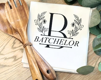 Custom Kitchen Home Decor, Personalized Tea Towel, Housewarming Gift, New Home Gifts, Kitchen Hand Towel, Realtor Closing Gift, Custom Towel