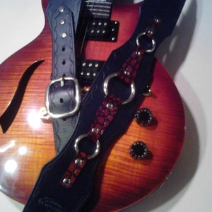 Handmade Genuine Leather Guitar Strap The Houston image 4