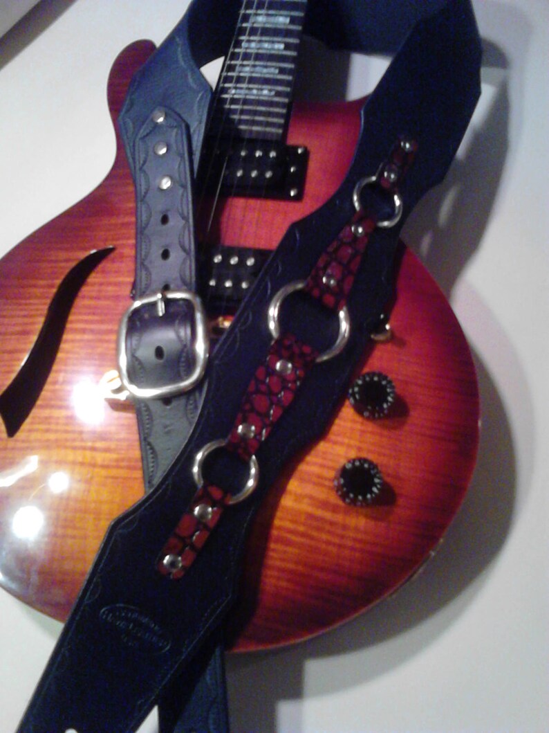 Handmade Genuine Leather Guitar Strap The Houston image 4