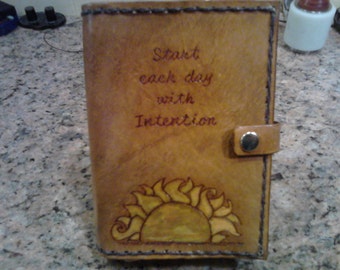 Sunrise Sunset Genuine Leather Journal Cover