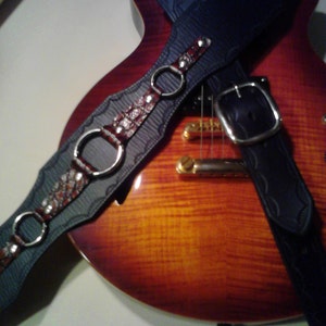 Handmade Genuine Leather Guitar Strap The Houston image 2