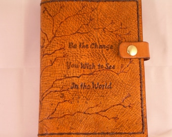 Gandhi Inspired Genuine Leather Journal Cover