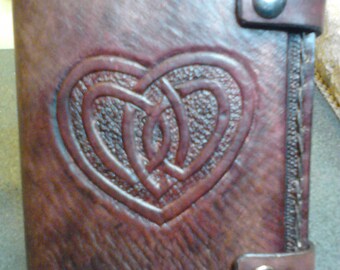 Celtic Heart Genuine Leather Journal