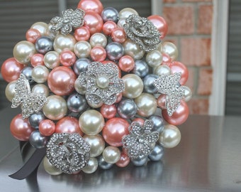 Bead and Brooch Bouquet