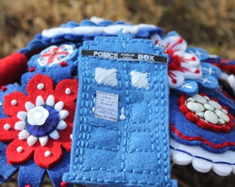 Dr Who Embroidered Felt Bouquet