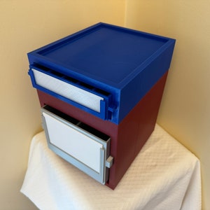 Multipurpose Stackable 3D Printed Storage Bins with Dividers and Removeable Signage for Organizing- Digital 3D Print Files